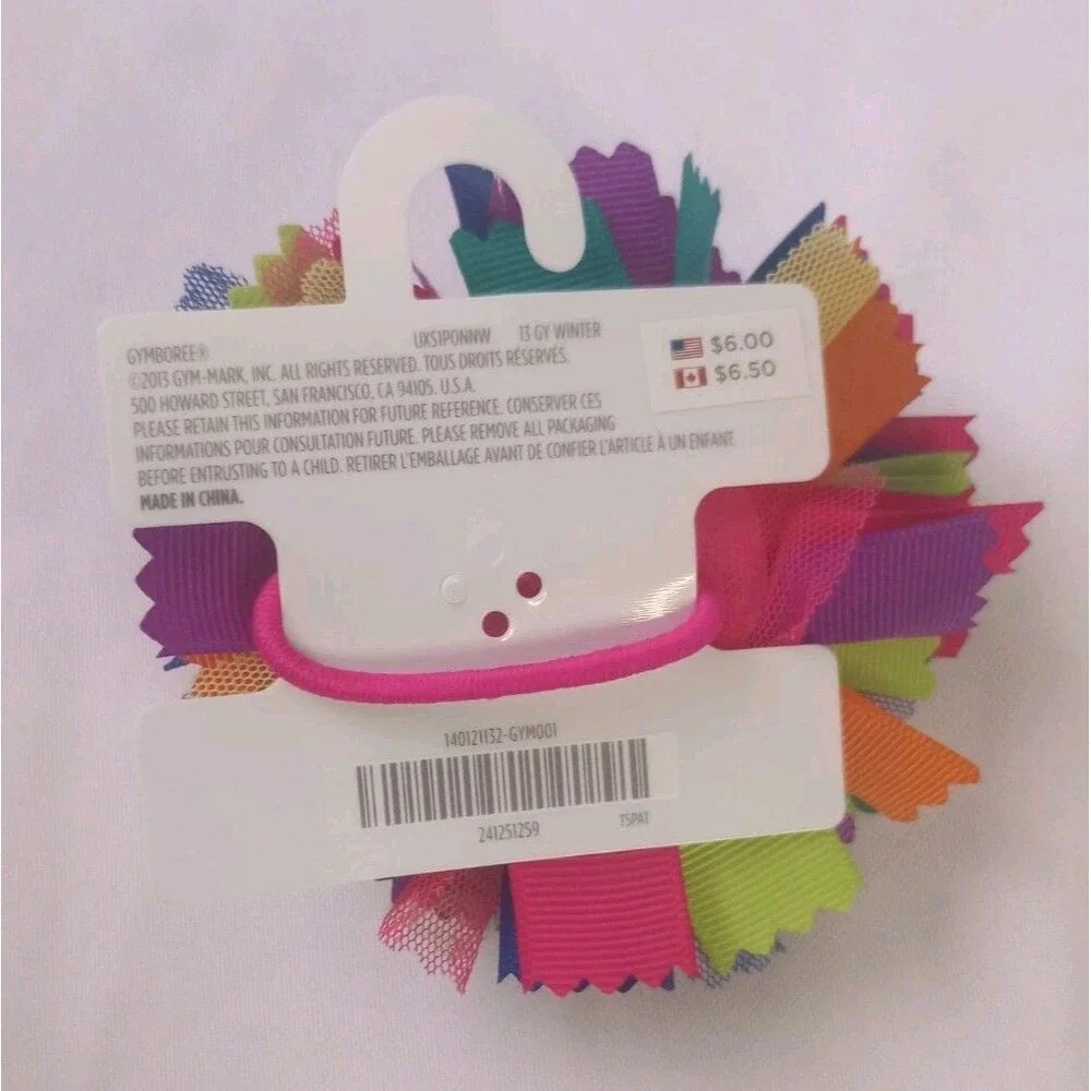 NEW Gymboree Hair Accessories Lot Leopard Heart Snaps Rainbow Ribbon Tie